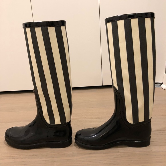 Dolce&Gabanna striped patent rainboots - Picture 7 of 8